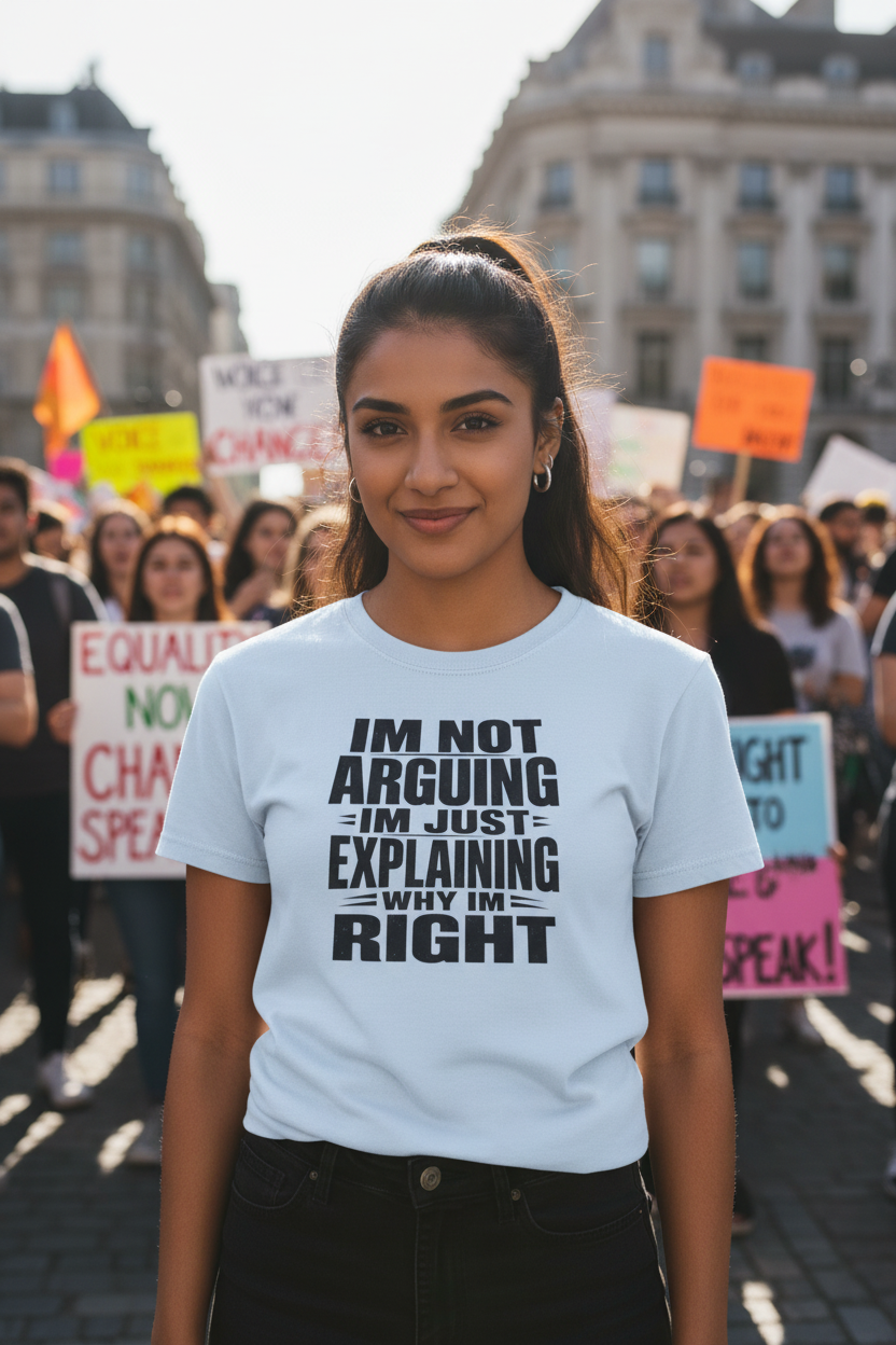 "I'm Not Arguing I'm Just Explaining Why I'm Right" Women's Tee - Funny Graphic Tee