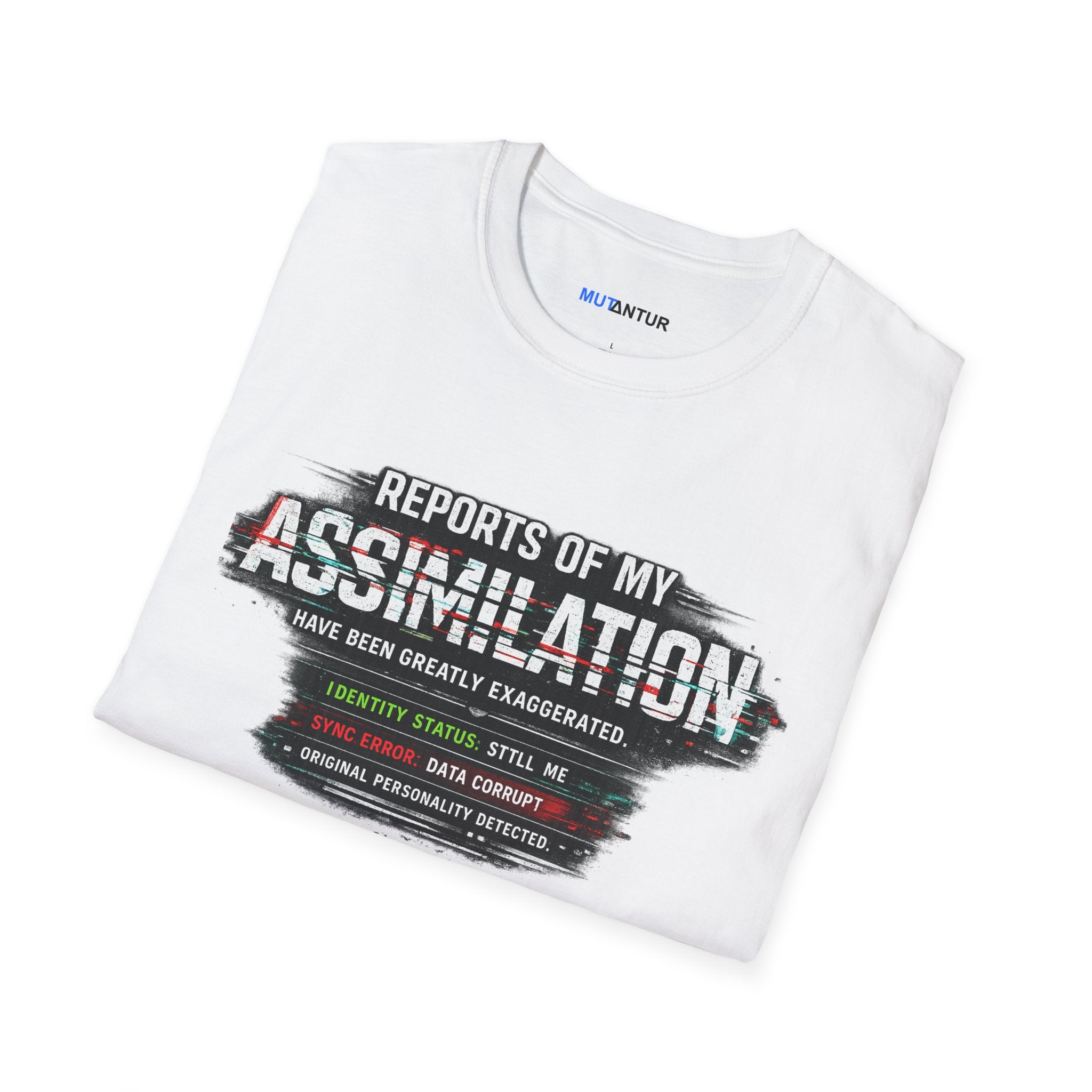 Reports of My Assimilation T-Shirt — Funny Sci-Fi Glitch Graphic Tee