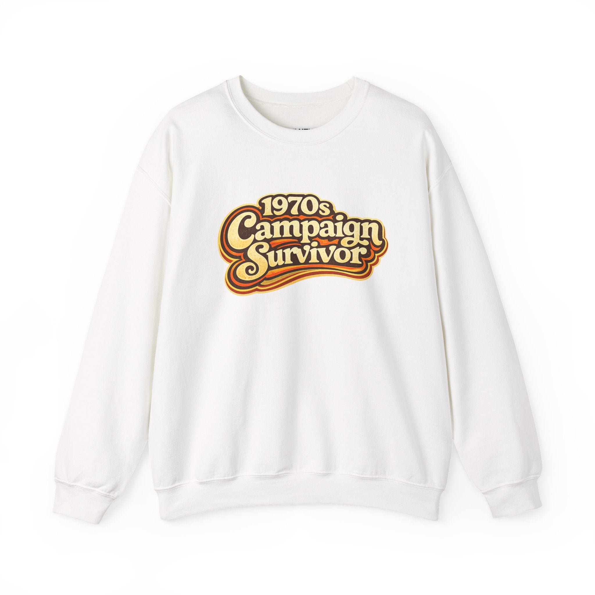 1970's Campaign Survivor Sweatshirt — Funny Tabletop RPG Crewneck for Gamers - Mutantur Labs LLC