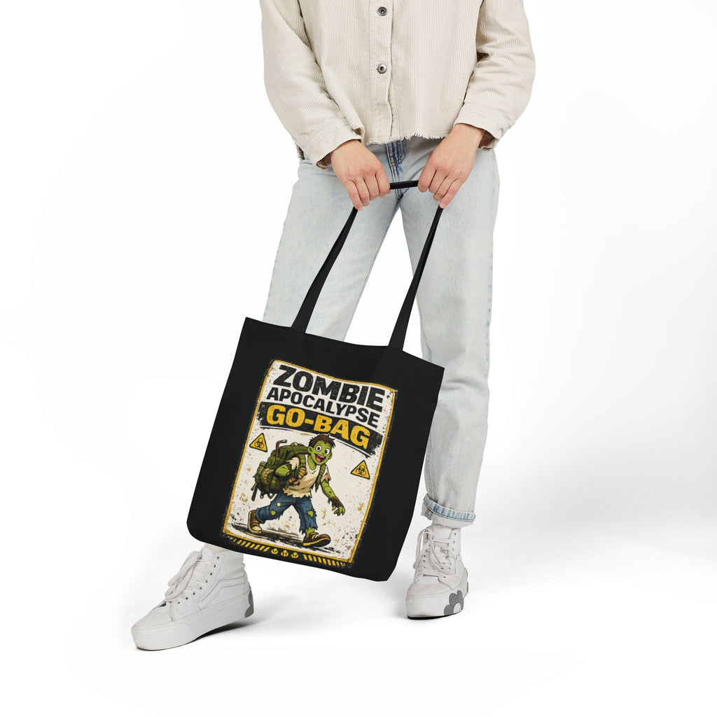 Zombie Apocalypse Go-Bag Tote Bag | Retro Survival Graphic - Mutantur Labs LLC