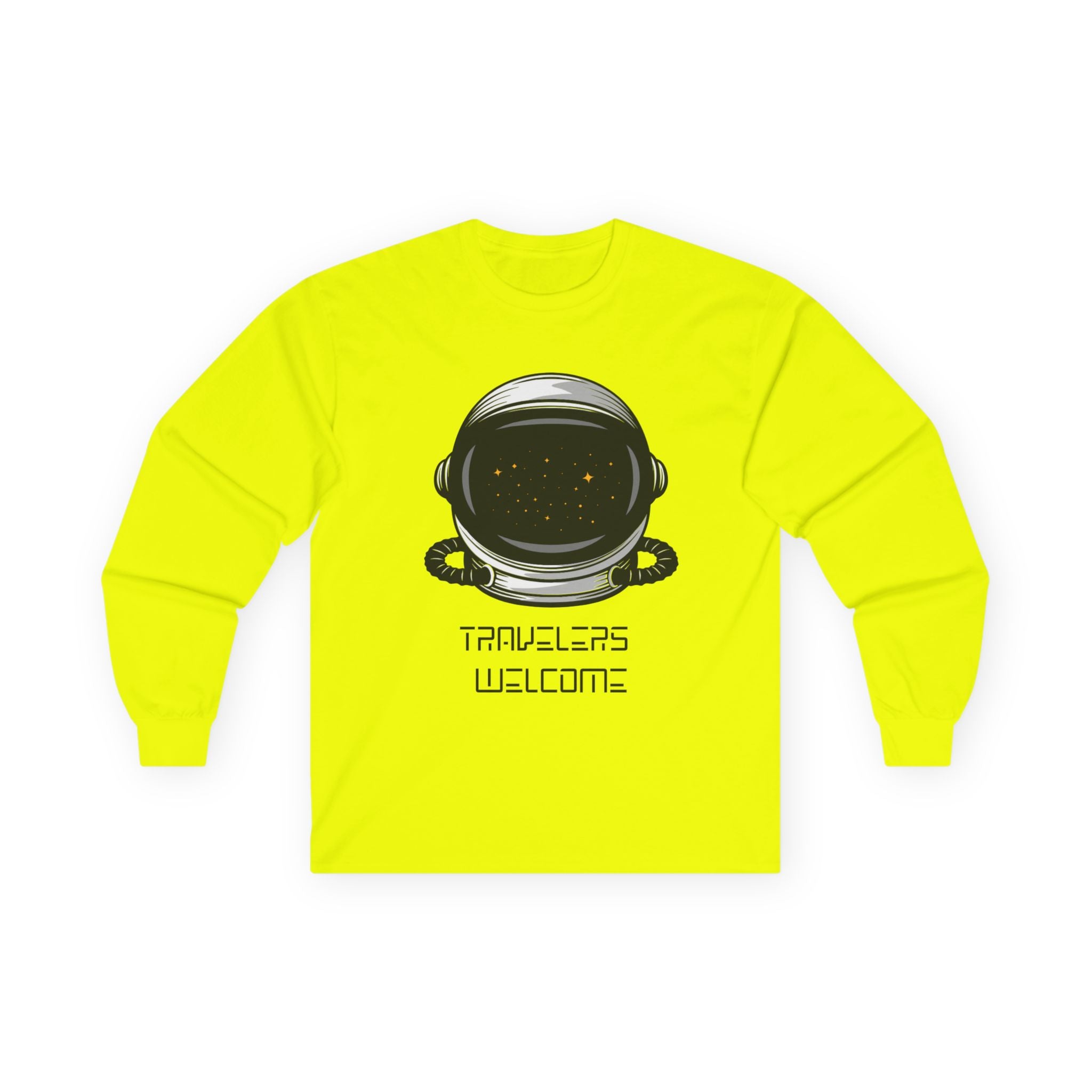 Travelers Welcome Shirt | Astronaut Long Sleeve Tee - Mutantur Labs LLC