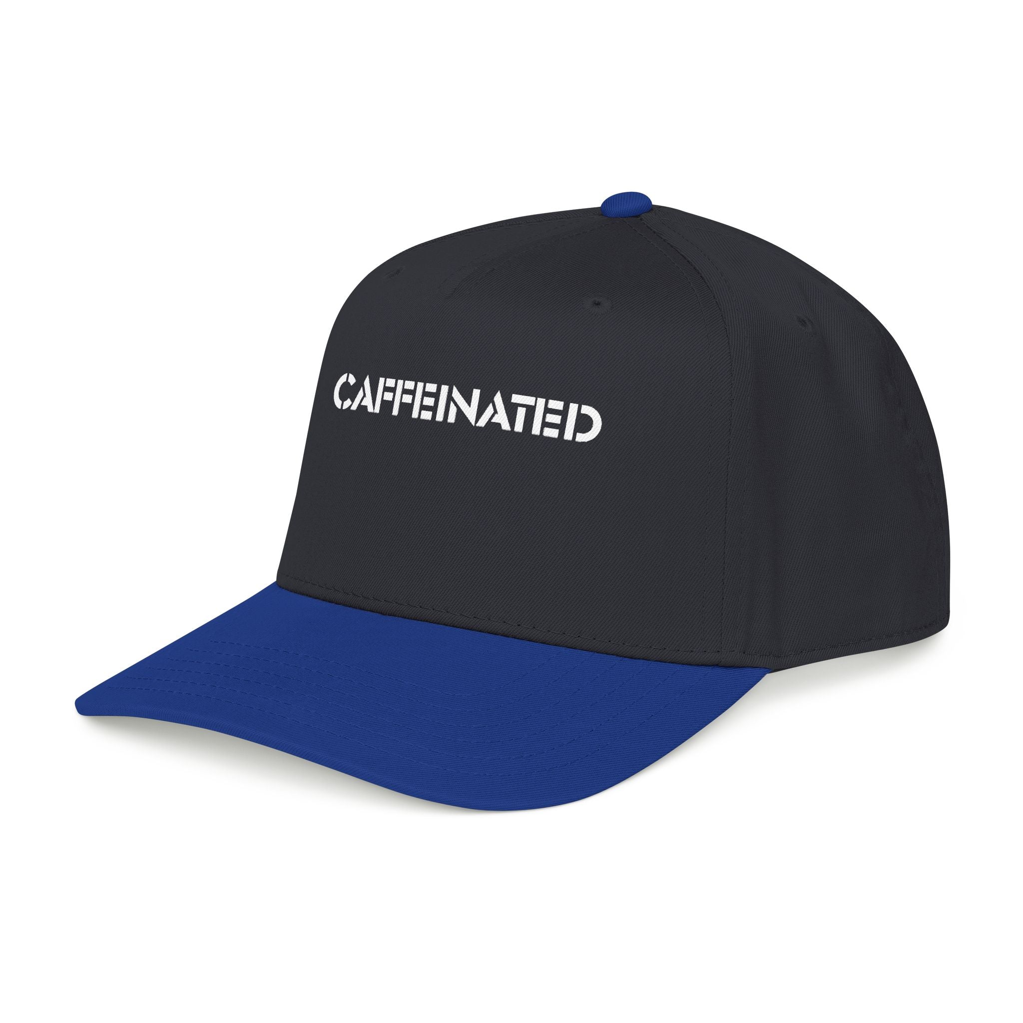 Caffeinated Mid Profile Baseball Cap |Coffee Lover Hat - Mutantur Labs LLC