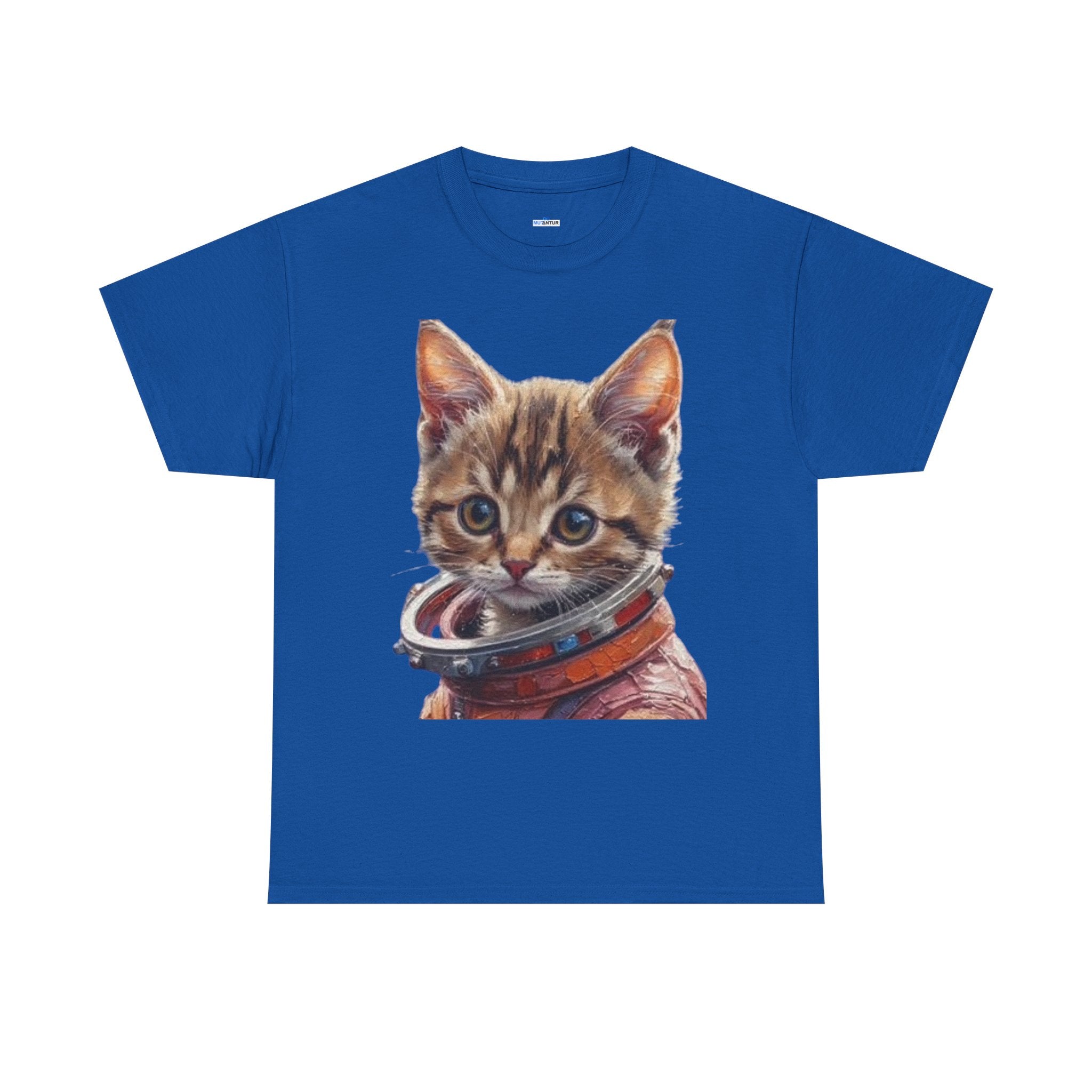 Astronaut Kitty Unisex Heavy Cotton Tee - Mutantur Labs LLC