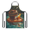 Colada Rex Apron — T-Rex in a Pool Float with Drink Funny Kitchen Apron - Mutantur Labs LLC