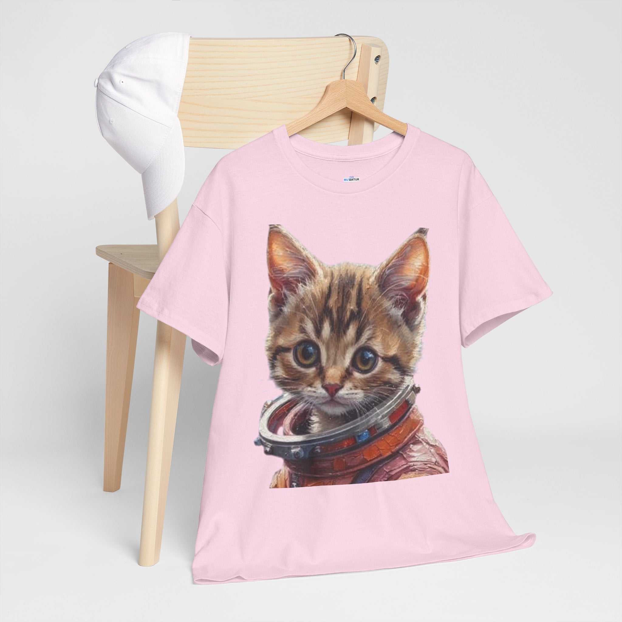 Astronaut Kitty Unisex Heavy Cotton Tee