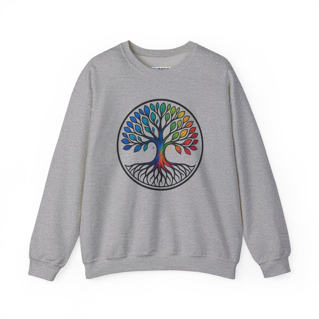 Rainbow Tree of Life Graphic Crewneck sweatshirt - Mutantur Labs LLC