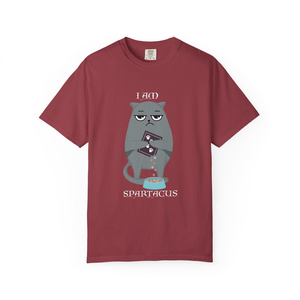 Spartacus Cat T-Shirt — "I Am Spartacus" Funny Cat Graphic Tee - Mutantur Labs LLC