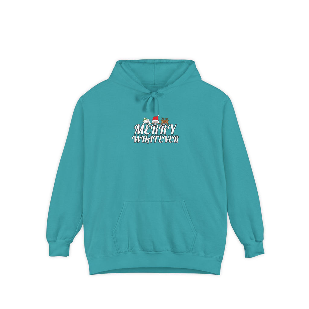 Merry Whatever Cute Animal Sarcastic Comfort Colors Hoodie