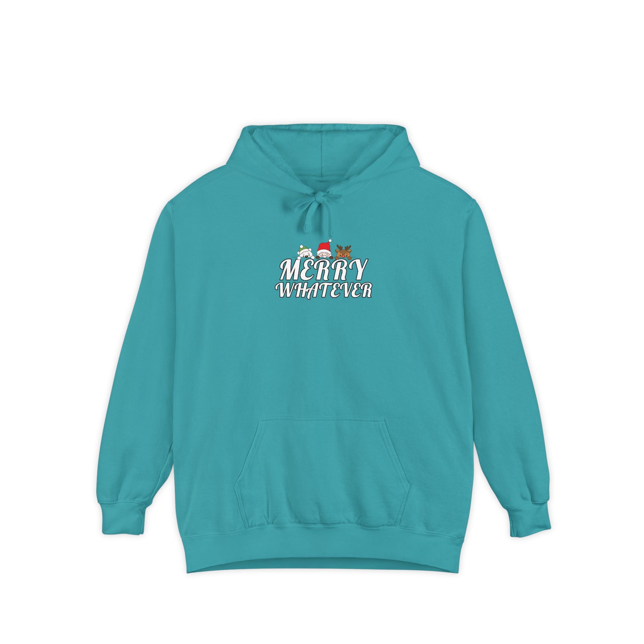 Merry Whatever Cute Animal Sarcastic Comfort Colors Hoodie