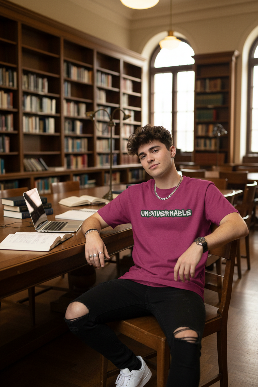 Ungovernable Graphic Tee — Bold Streetwear Statement T-Shirt - Mutantur Labs LLC