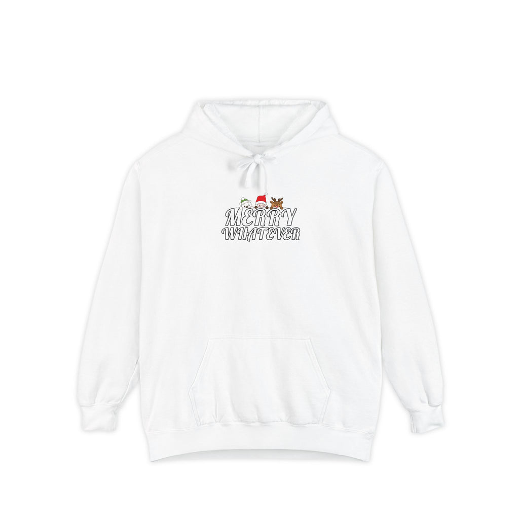 Merry Whatever Cute Animal Sarcastic Comfort Colors Hoodie