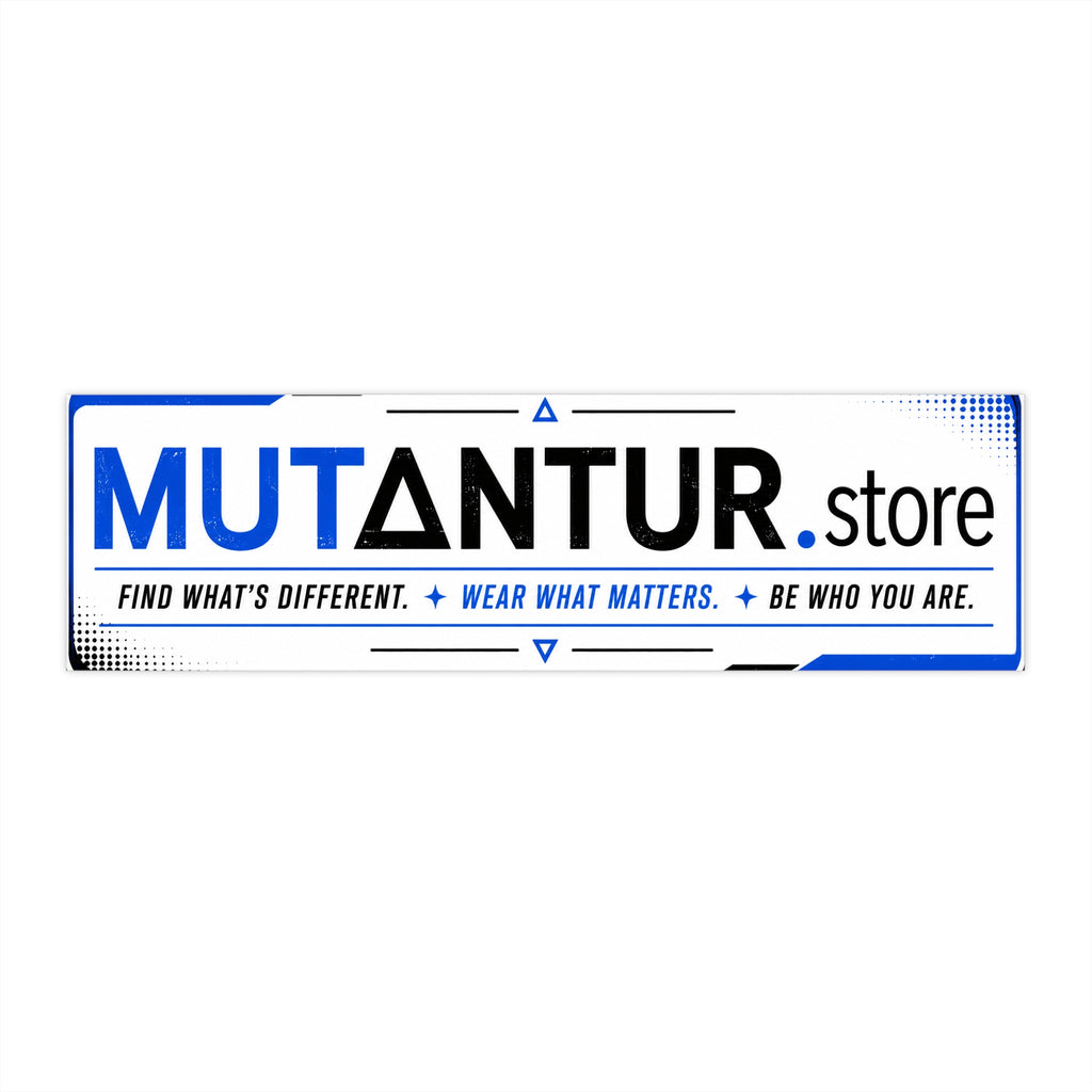 Mutantur.store Bumper Sticker | “Find What’s Different. Wear What Matters.” Car Decal