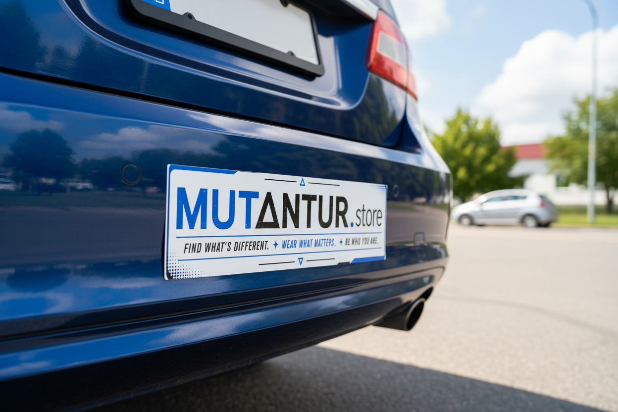 Mutantur.store Bumper Sticker | “Find What’s Different. Wear What Matters.” Car Decal
