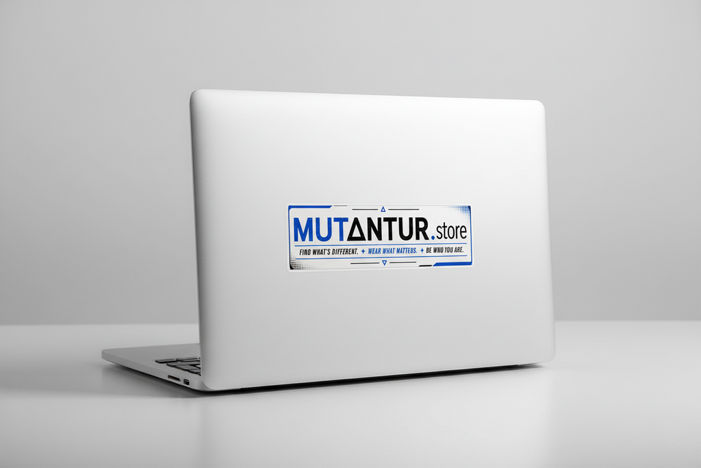Mutantur.store Bumper Sticker | “Find What’s Different. Wear What Matters.” Car Decal
