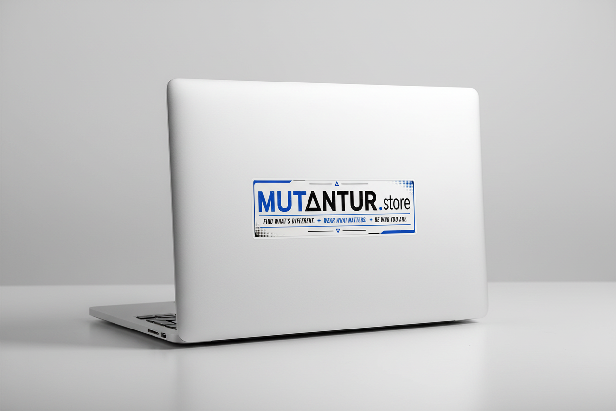 Mutantur.store Bumper Sticker | “Find What’s Different. Wear What Matters.” Car Decal