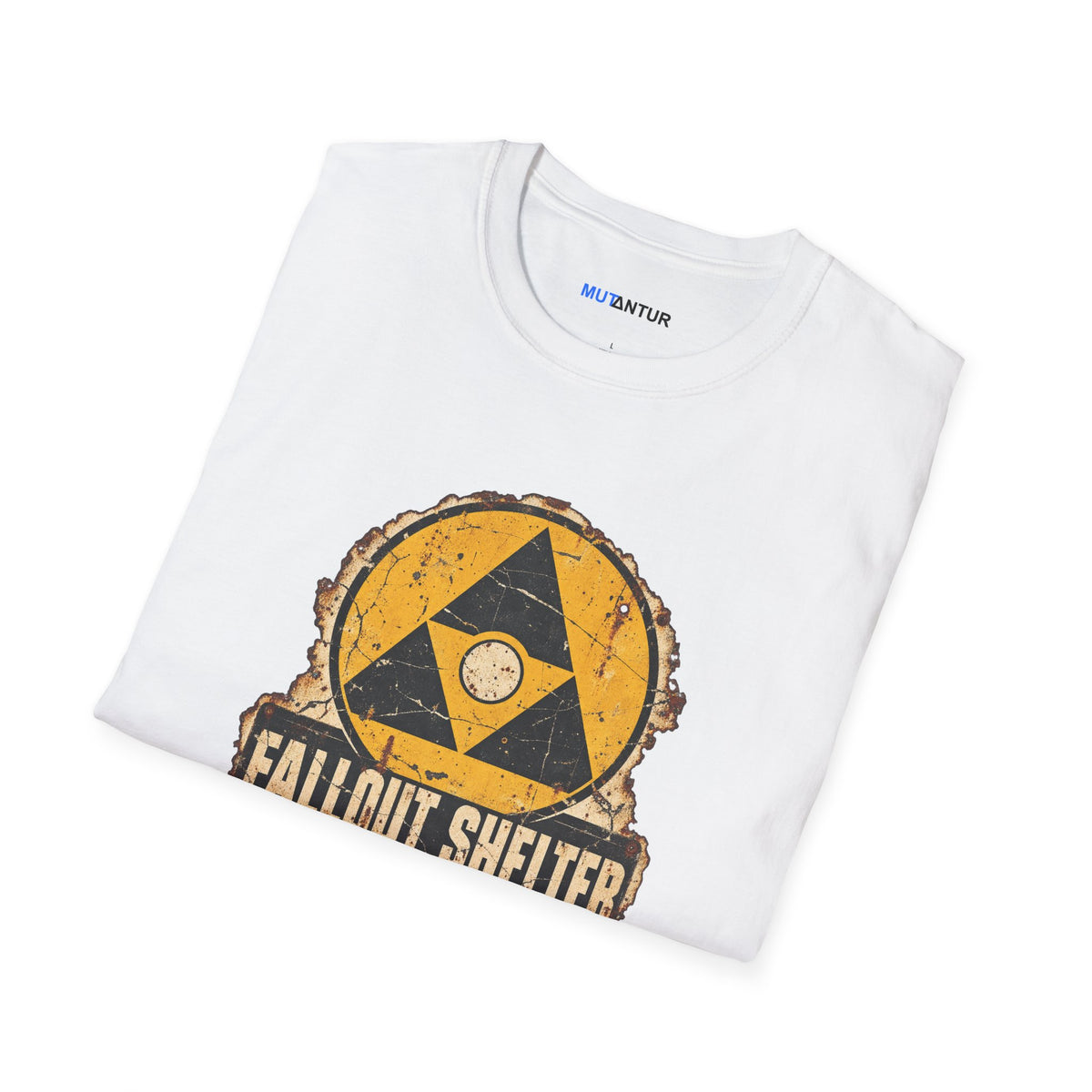 Fallout Shelter Graphic T-Shirt – Retro Nuclear Shelter Logo Tee