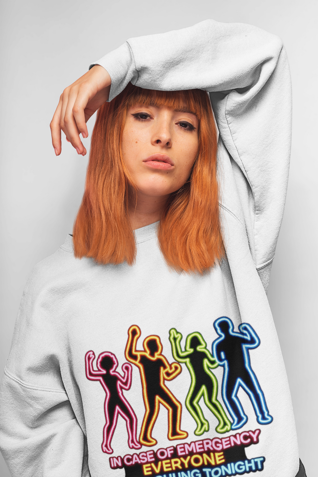 Emergency Everyone Wang Chung Tonight Sweatshirt, Cozy Playful Crewneck - Mutantur Labs LLC