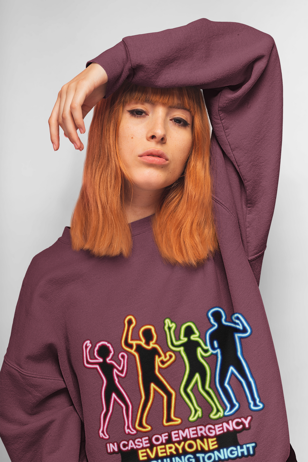 Emergency Everyone Wang Chung Tonight Sweatshirt, Cozy Playful Crewneck - Mutantur Labs LLC