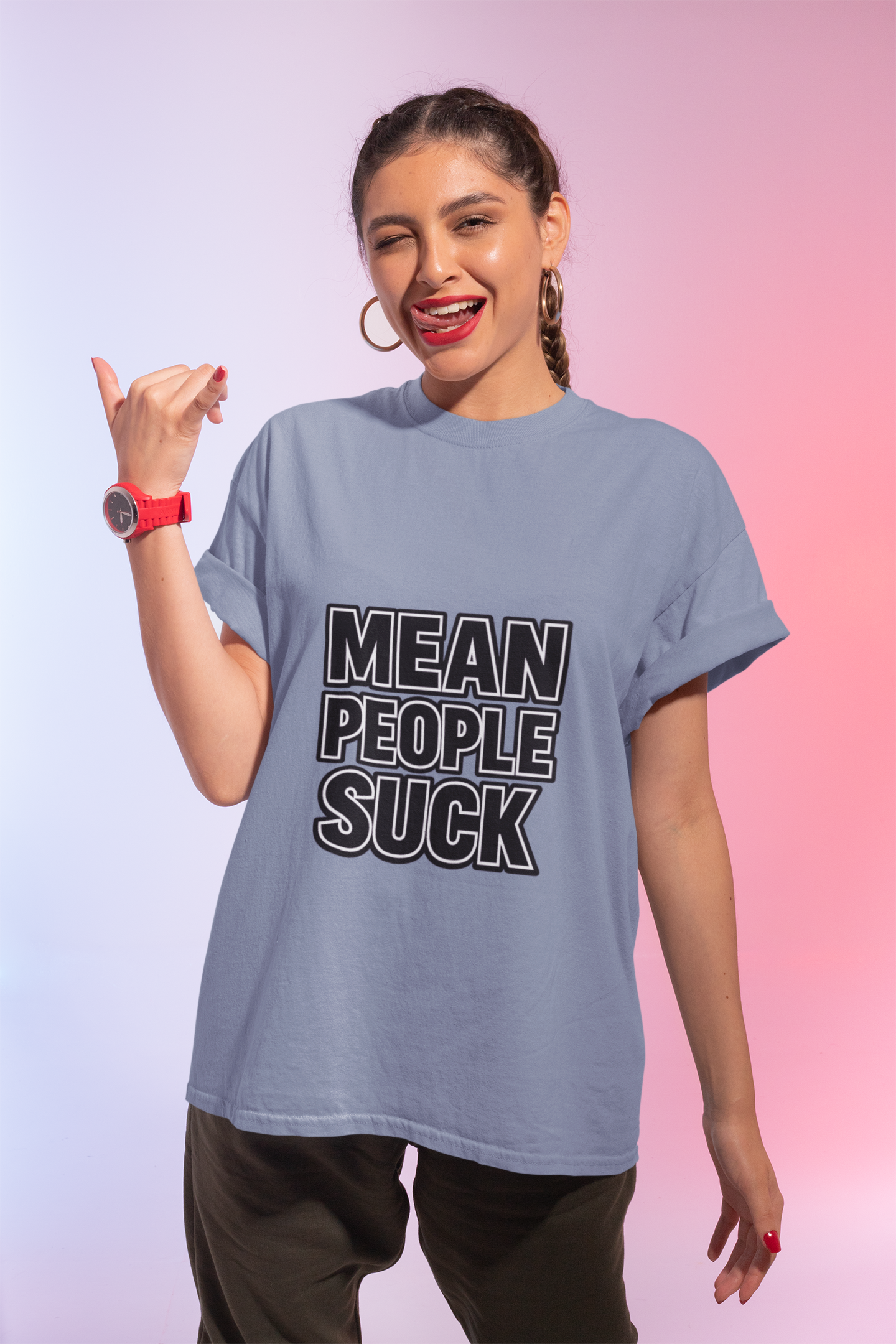 Mean People Suck T-Shirt | Bold Retro Statement Tee - Mutantur Labs LLC