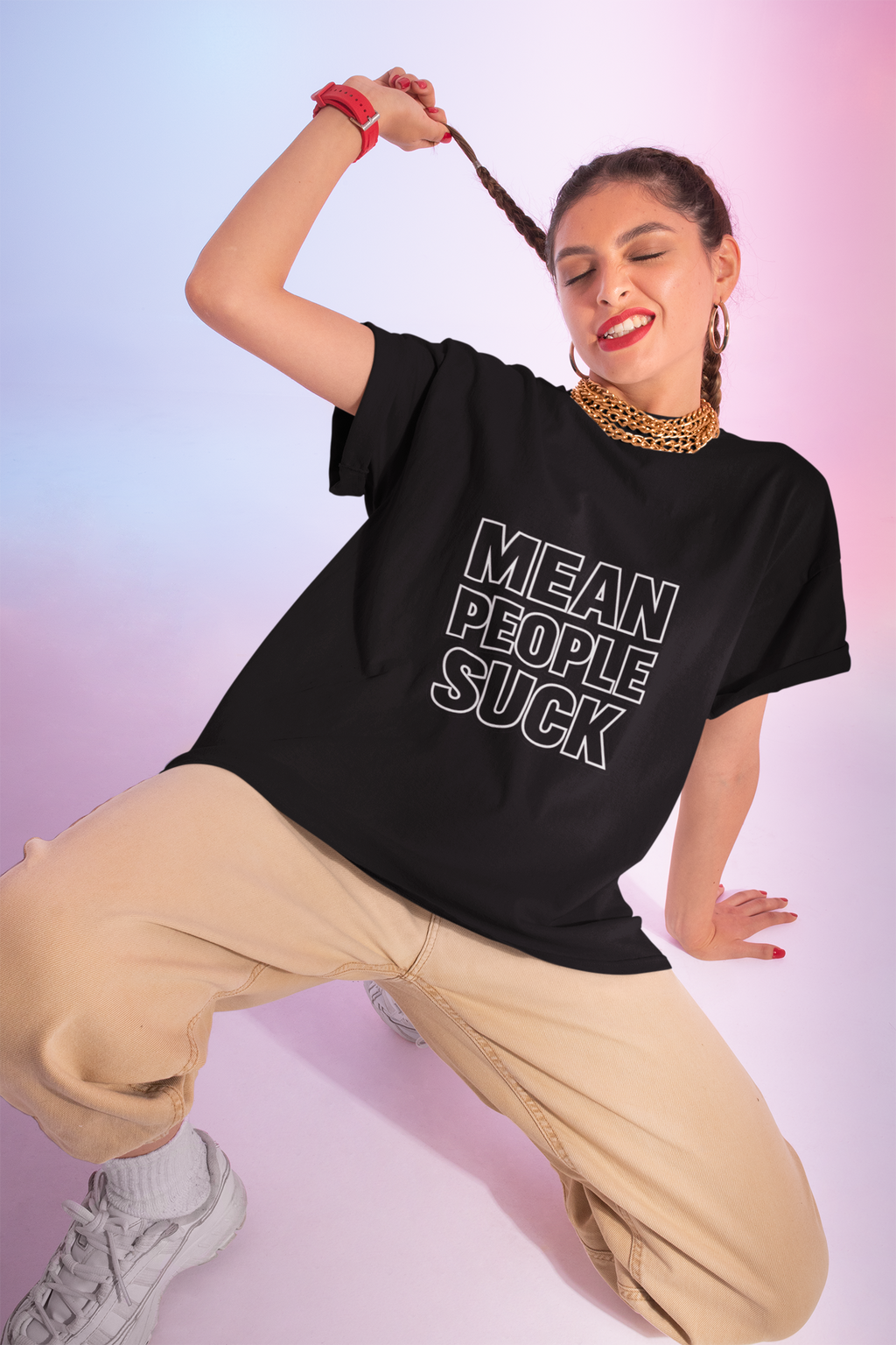 Mean People Suck T-Shirt | Bold Retro Statement Tee - Mutantur Labs LLC