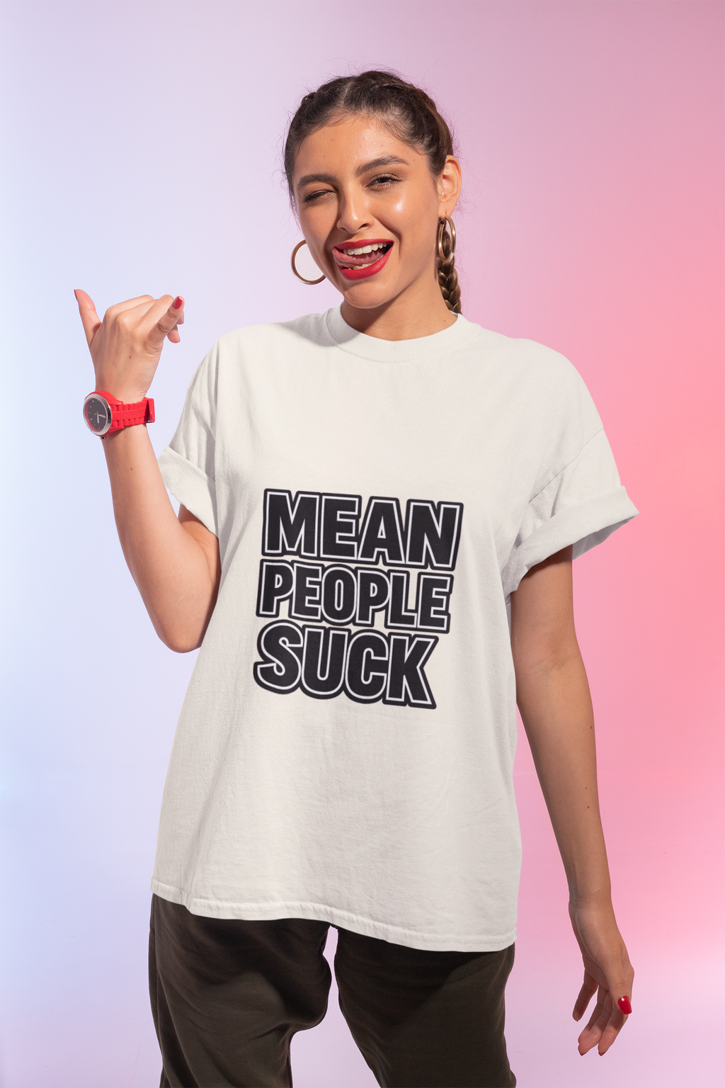 Mean People Suck T-Shirt | Bold Retro Statement Tee - Mutantur Labs LLC