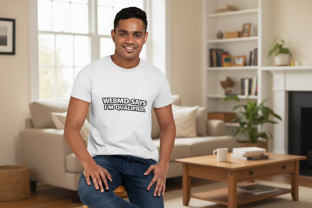 WebMD Says I’m Qualified Funny Medical Joke Tee - Mutantur Labs LLC