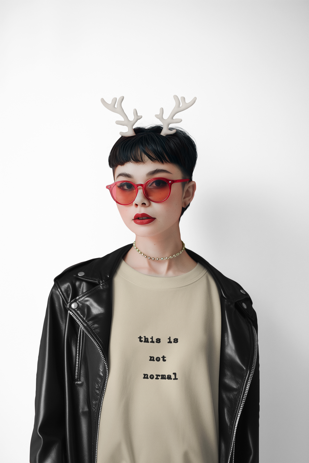 This Is Not Normal Sweatshirt | Funny Minimalist Text Crewneck - Mutantur Labs LLC