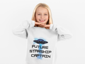 Future Starship Captain Sweatshirt for Kids — Space Graphic Pullover - Mutantur Labs LLC