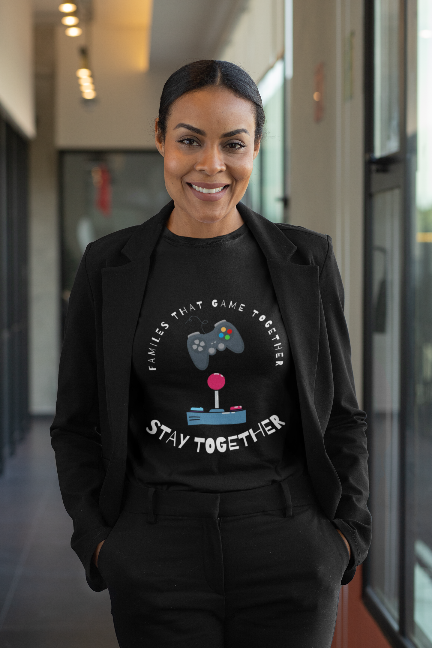 Family That Game Together Stay Together, Gamer Retro Controller Tee - Mutantur Labs LLC