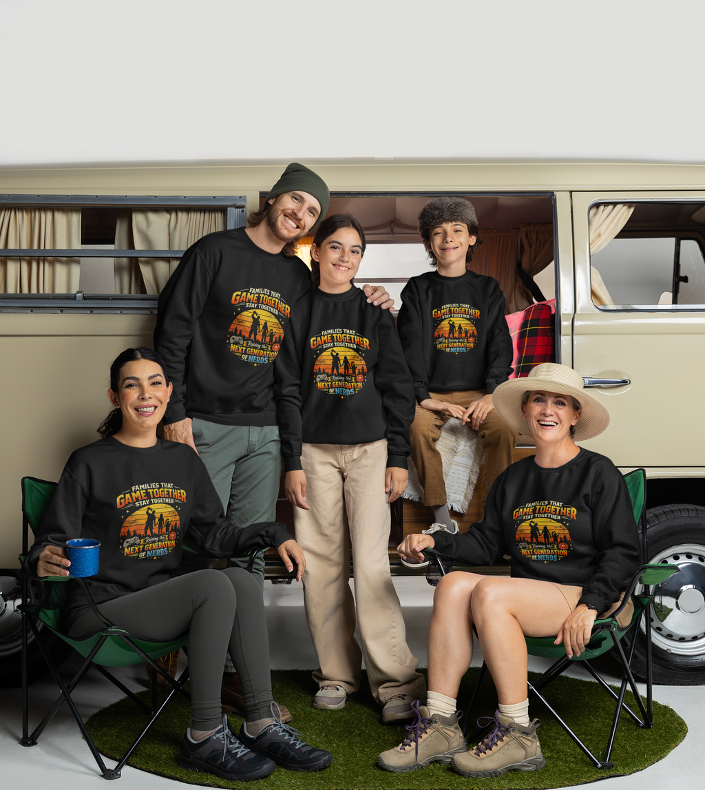 Families That Game Together Stay Together Sweatshirt - Mutantur Labs LLC