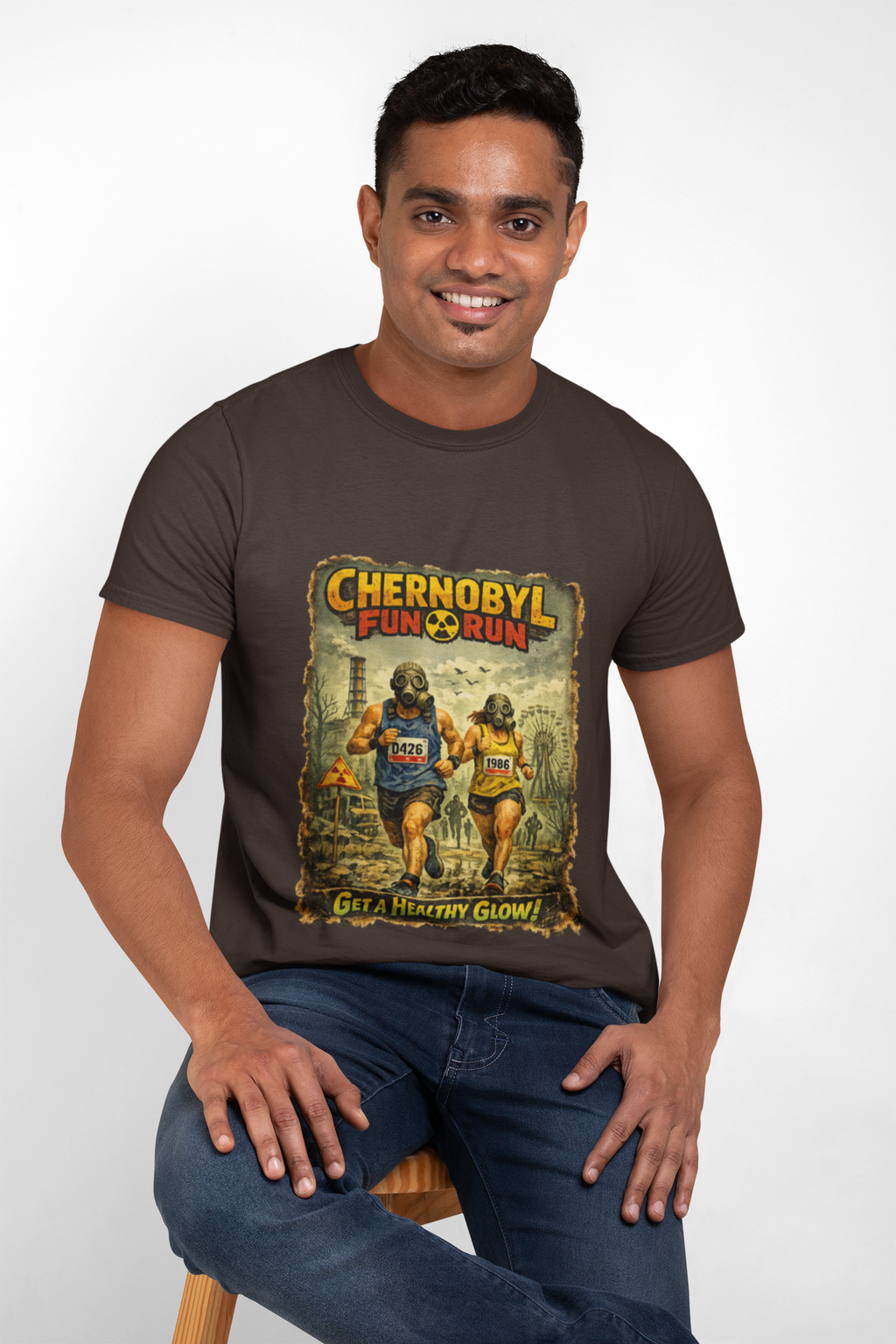 Chernobyl Fun Run T‑Shirt — Get a Healthy Glow Retro Nuclear Humor Tee - Mutantur Labs LLC