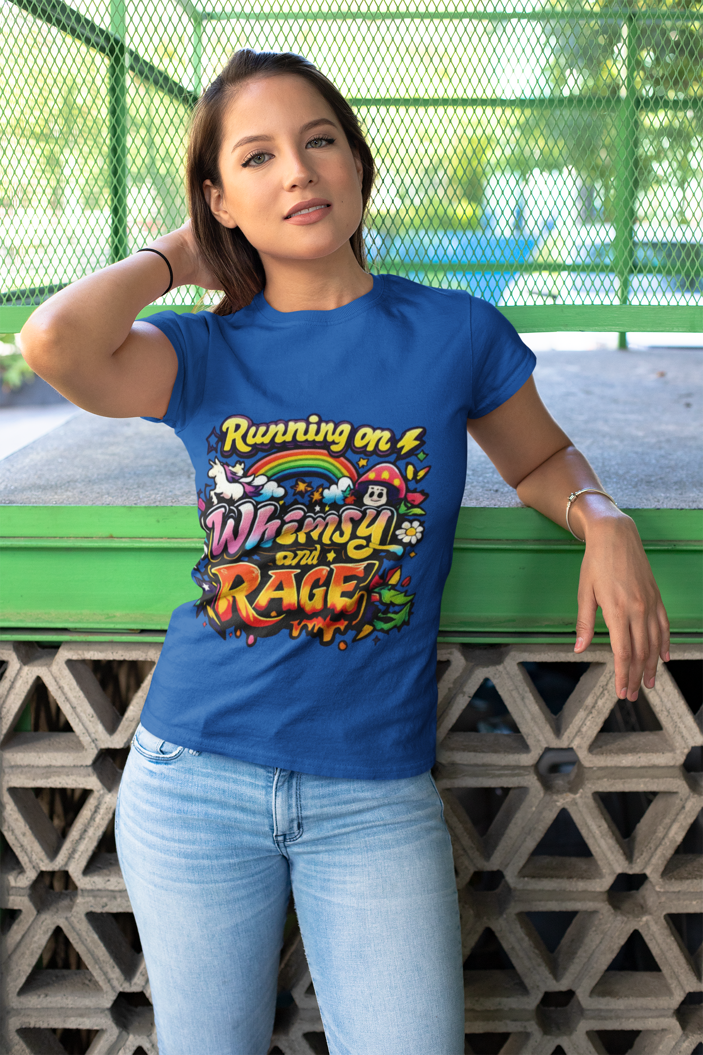 Running on Whimsy and Rage Tee - Mutantur Labs LLC