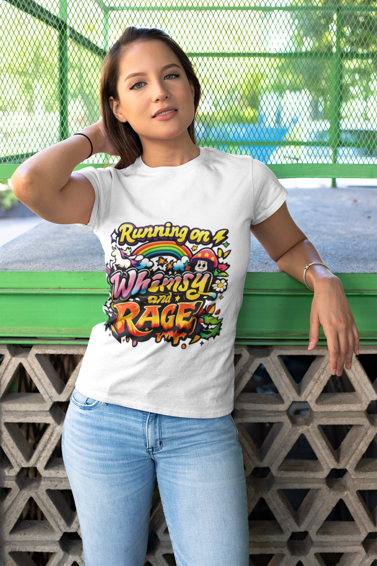 Running on Whimsy and Rage Tee - Mutantur Labs LLC