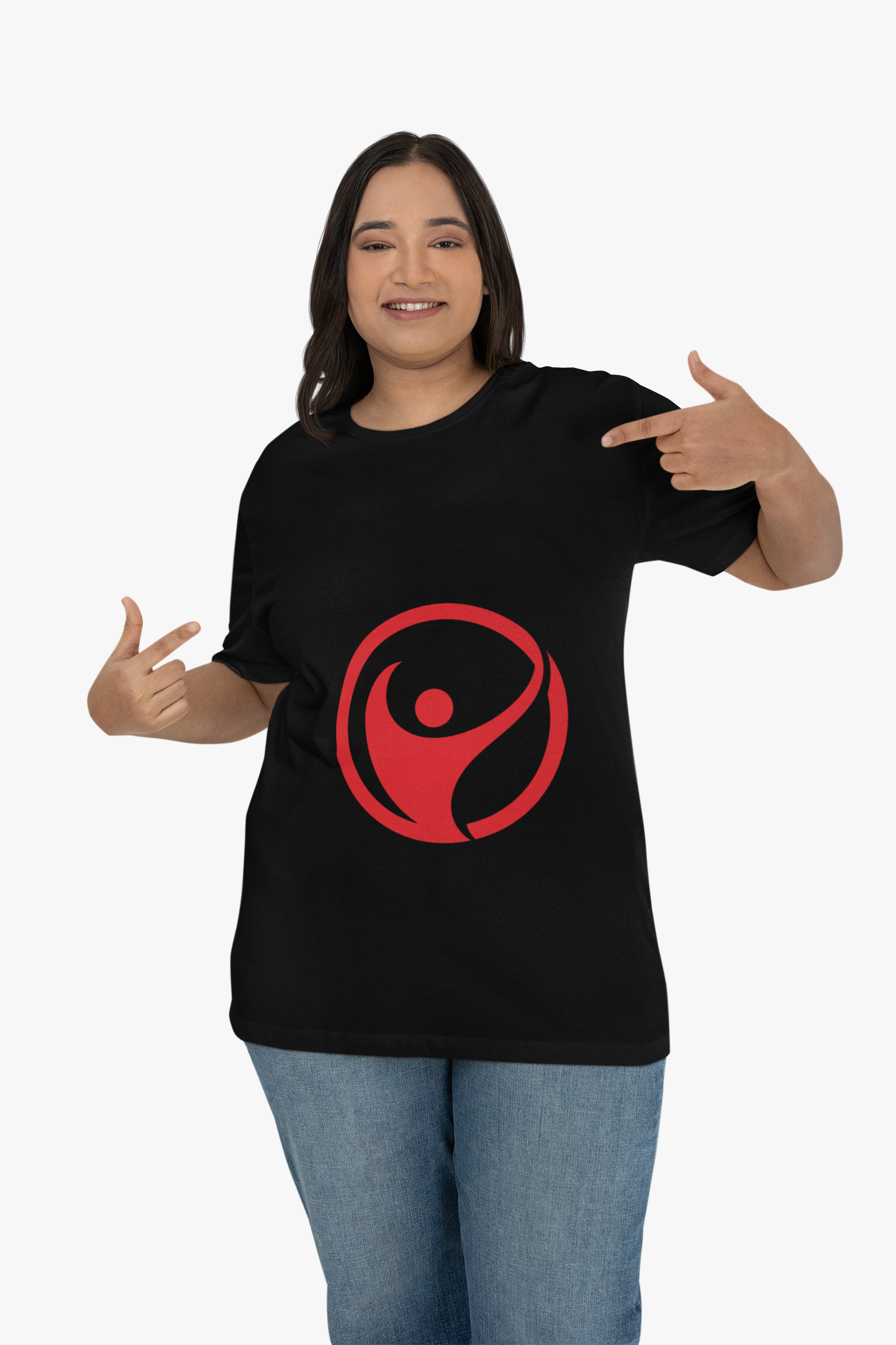 Intrepid Red Human Emblem T-Shirt | Empowerment Graphic Tee - Mutantur Labs LLC