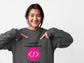 I Code Therefore I Am Sweatshirt | Funny Coding Crewneck - Mutantur Labs LLC