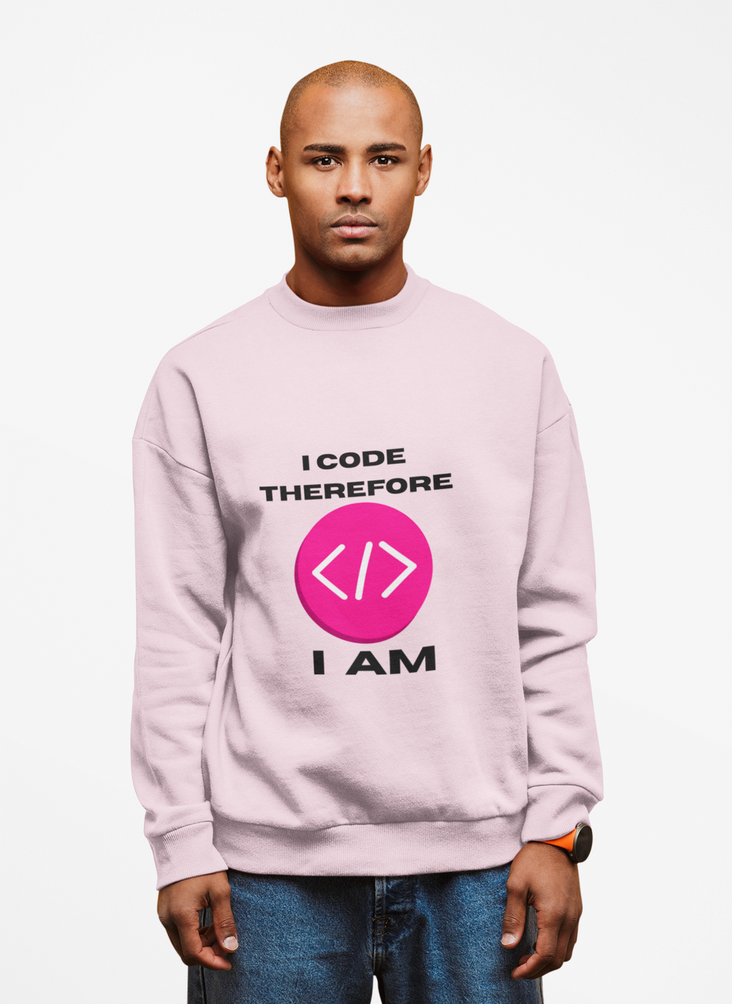 I Code Therefore I Am Sweatshirt | Funny Coding Crewneck - Mutantur Labs LLC