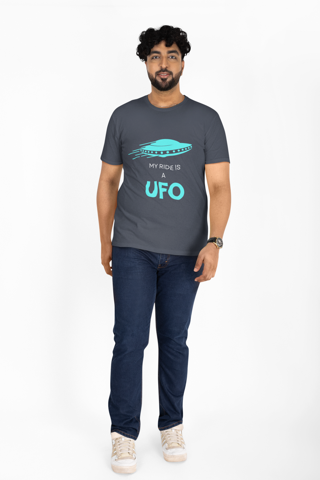 My Ride Is a UFO T-Shirt | Funny Alien Space Graphic Tee - Mutantur Labs LLC