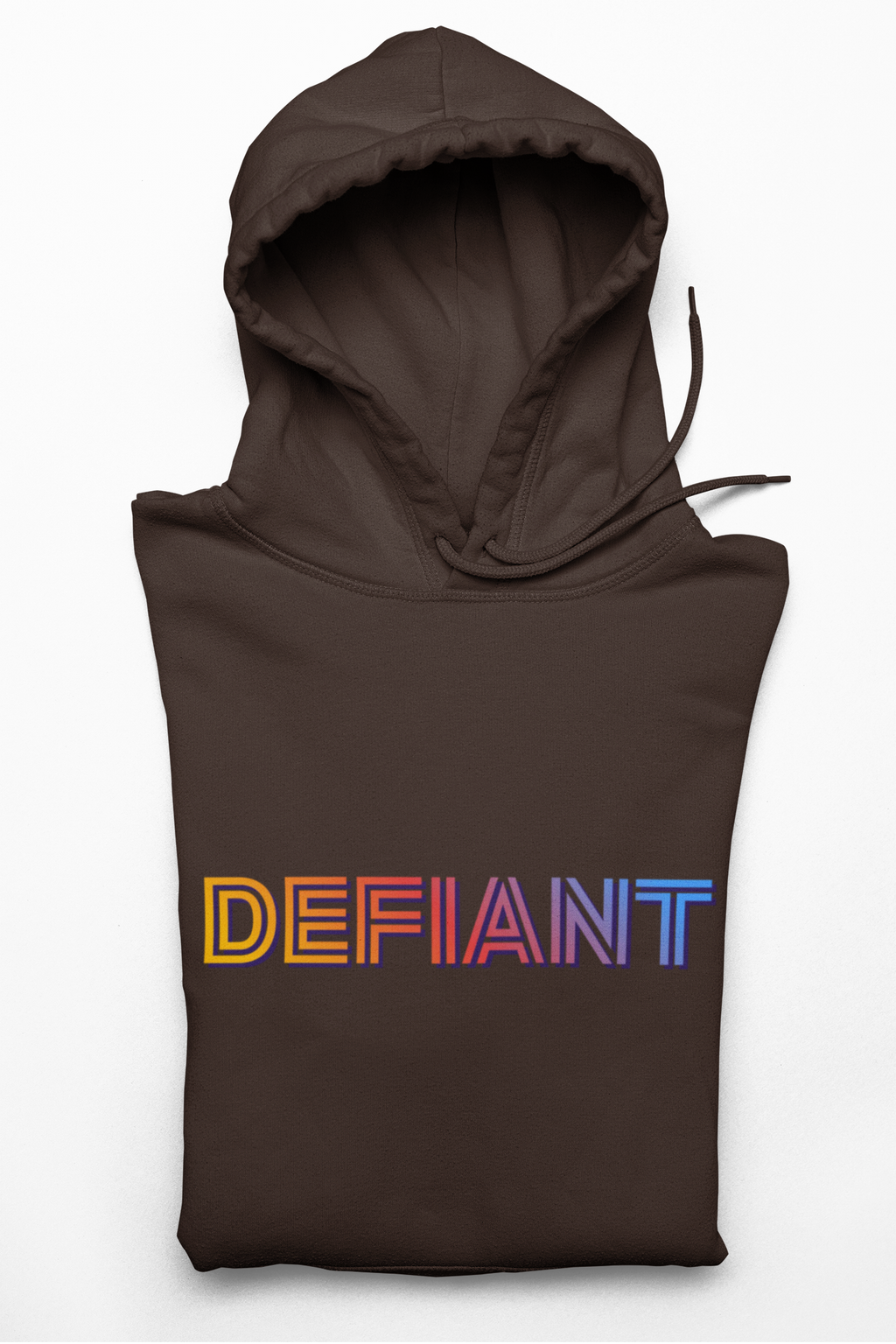 Defiant Rainbow Hoodie — Bold Graphic Pullover - Mutantur Labs LLC