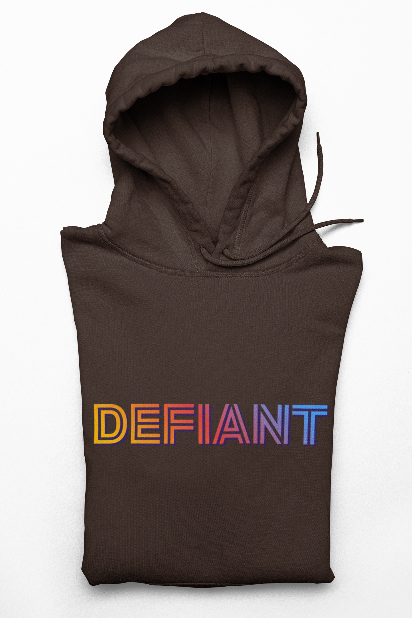 Defiant Rainbow Hoodie — Bold Graphic Pullover - Mutantur Labs LLC