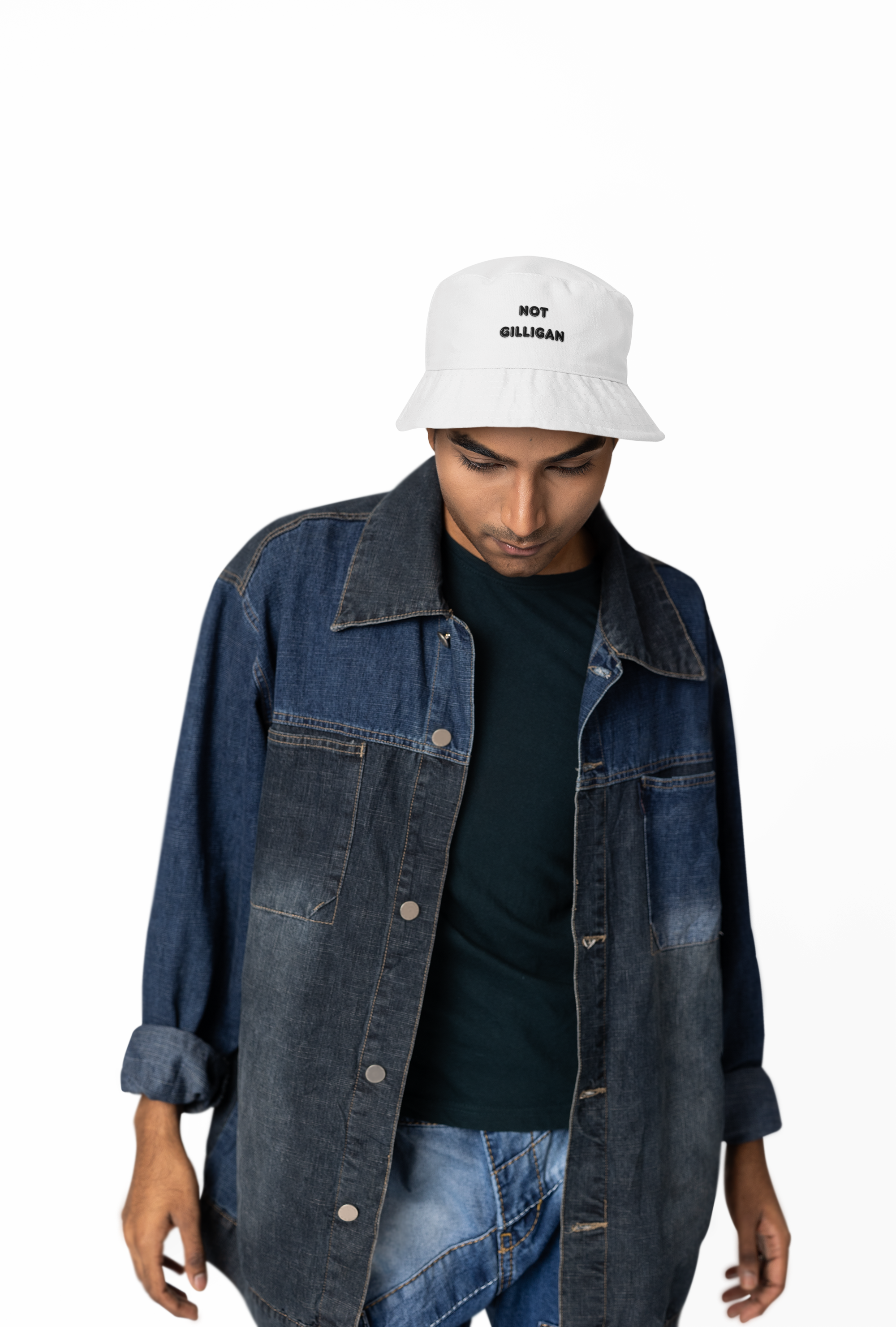 Not Gilligan Bucket Hat | Funny Embroidered Retro Hat - Mutantur Labs LLC