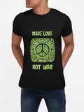 Make Love Not War T-Shirt | Retro Peace Sign Hippie Tee - Mutantur Labs LLC