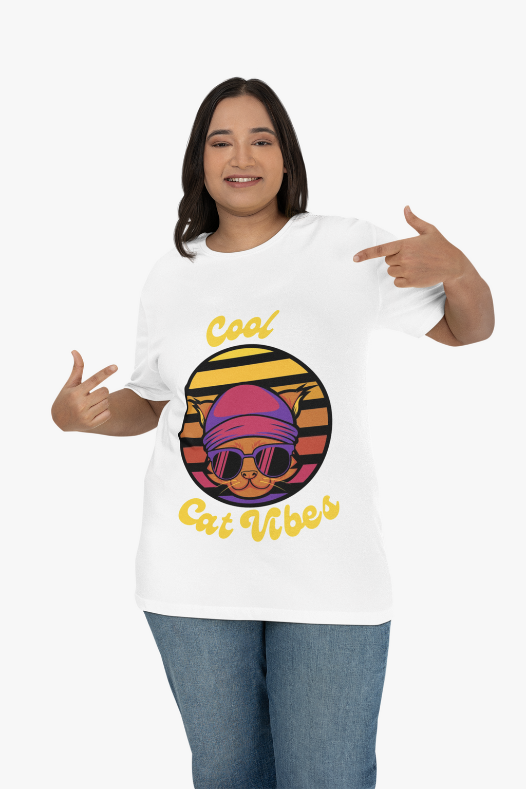 Cool Cat Vibes T-Shirt | Comfort Colors Funny Cat Tee - Mutantur Labs LLC