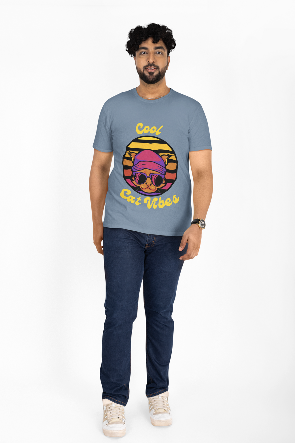 Cool Cat Vibes T-Shirt | Comfort Colors Funny Cat Tee - Mutantur Labs LLC
