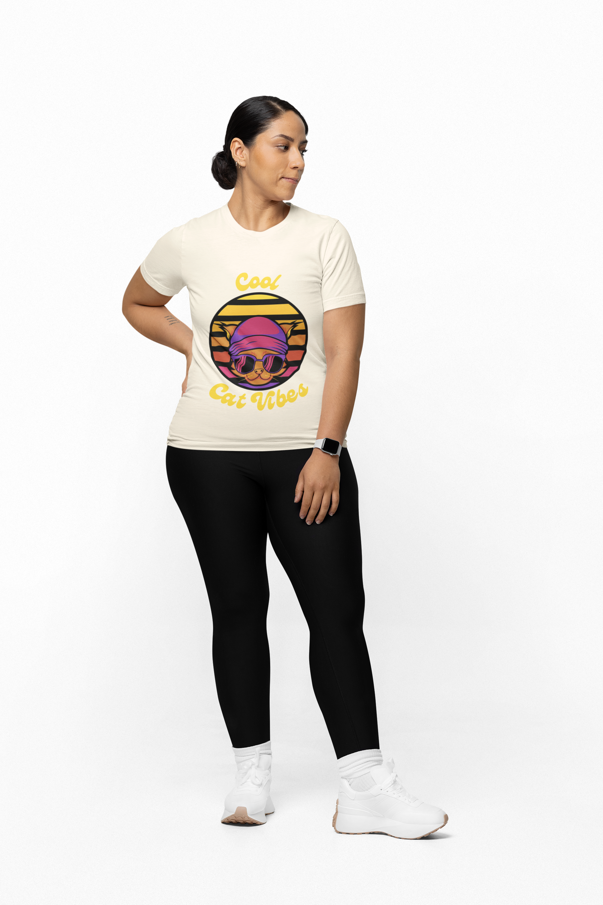 Cool Cat Vibes T-Shirt | Comfort Colors Funny Cat Tee - Mutantur Labs LLC