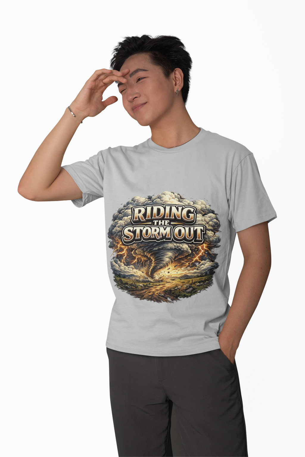 Riding the Storm Out T-Shirt | Resilient Graphic Tee - Mutantur Labs LLC