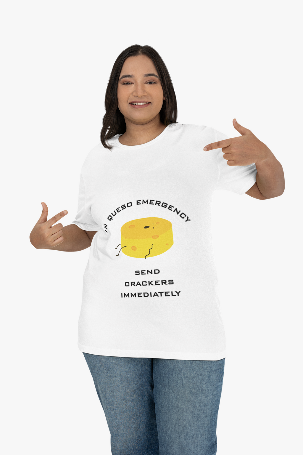 In Queso Emergency T-Shirt | Funny Cheese Pun Graphic Tee - Mutantur Labs LLC