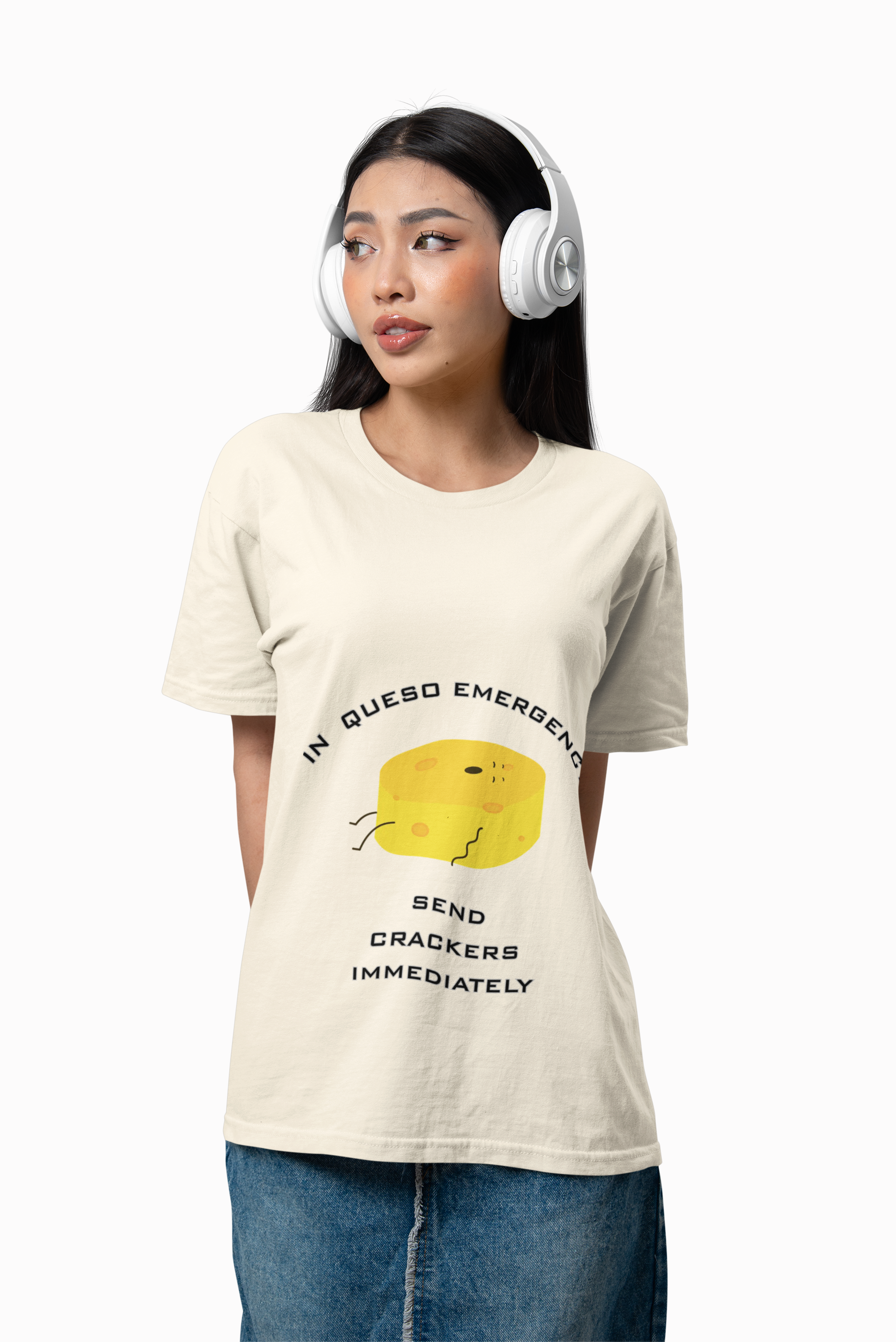 In Queso Emergency T-Shirt | Funny Cheese Pun Graphic Tee - Mutantur Labs LLC