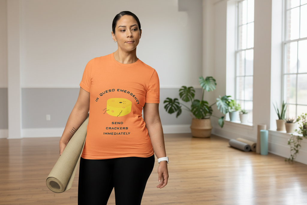 In Queso Emergency T-Shirt | Funny Cheese Pun Graphic Tee - Mutantur Labs LLC