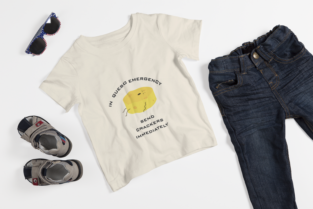 In Queso Emergency T-Shirt | Funny Cheese Pun Graphic Tee - Mutantur Labs LLC