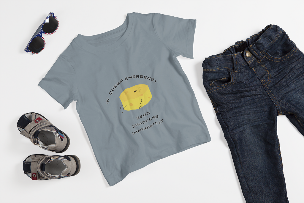 In Queso Emergency T-Shirt | Funny Cheese Pun Graphic Tee - Mutantur Labs LLC